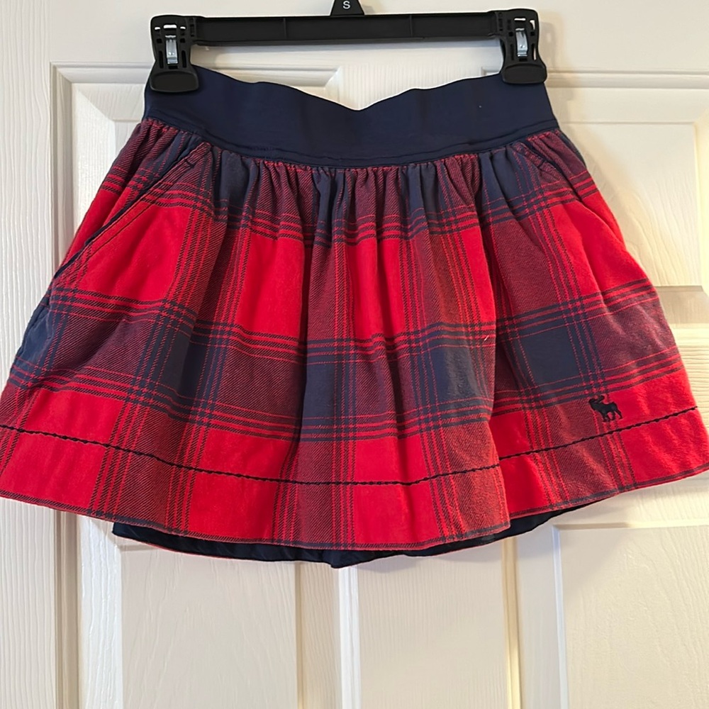 Abercrombie & Fitch flannel mini skirt